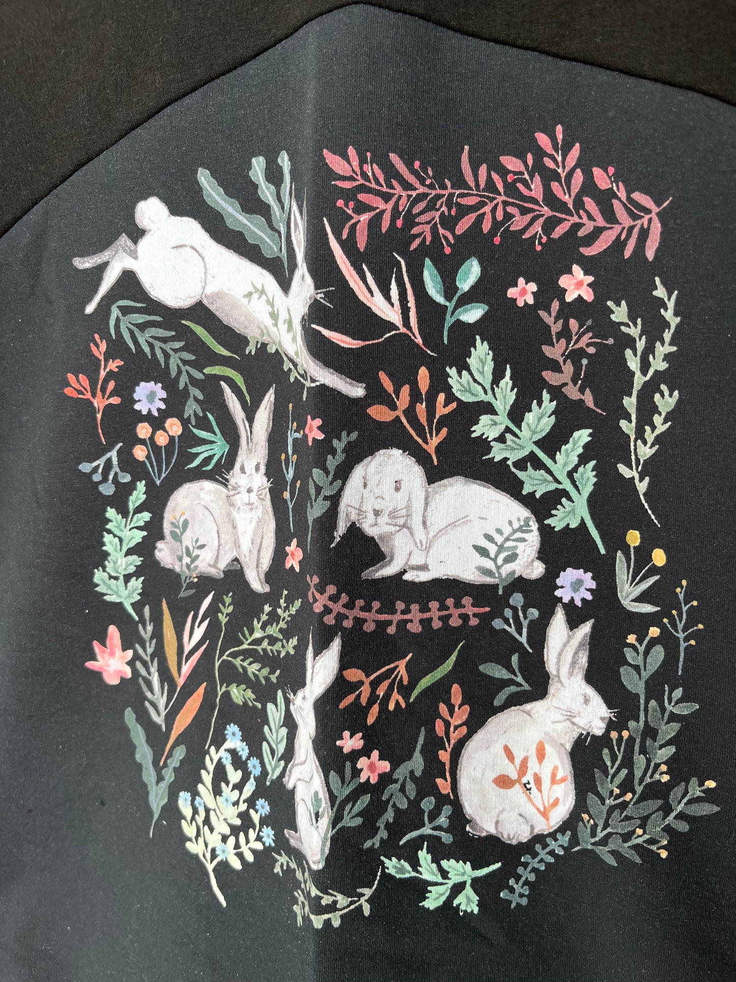 Women’s Easter and Spring Hoodie with Rabbits