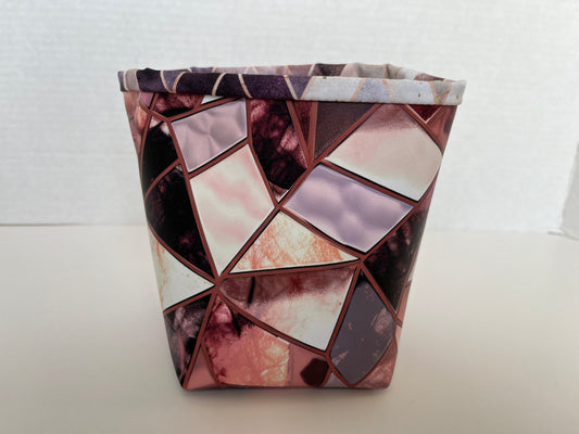 Fractured Rose Gold Small Storage Bucket, Project Bucket