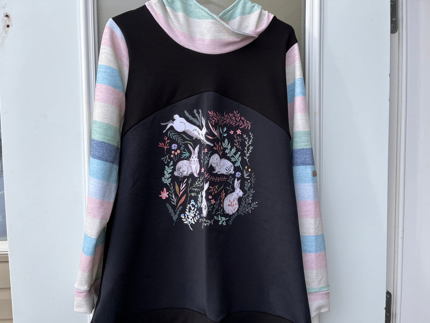 Women’s Easter and Spring Hoodie with Rabbits