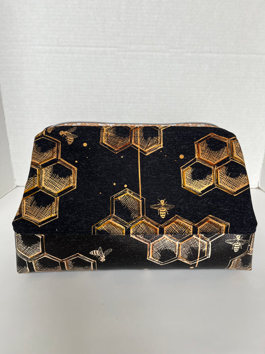 Bee Themed Wire Framed Small Project Bag