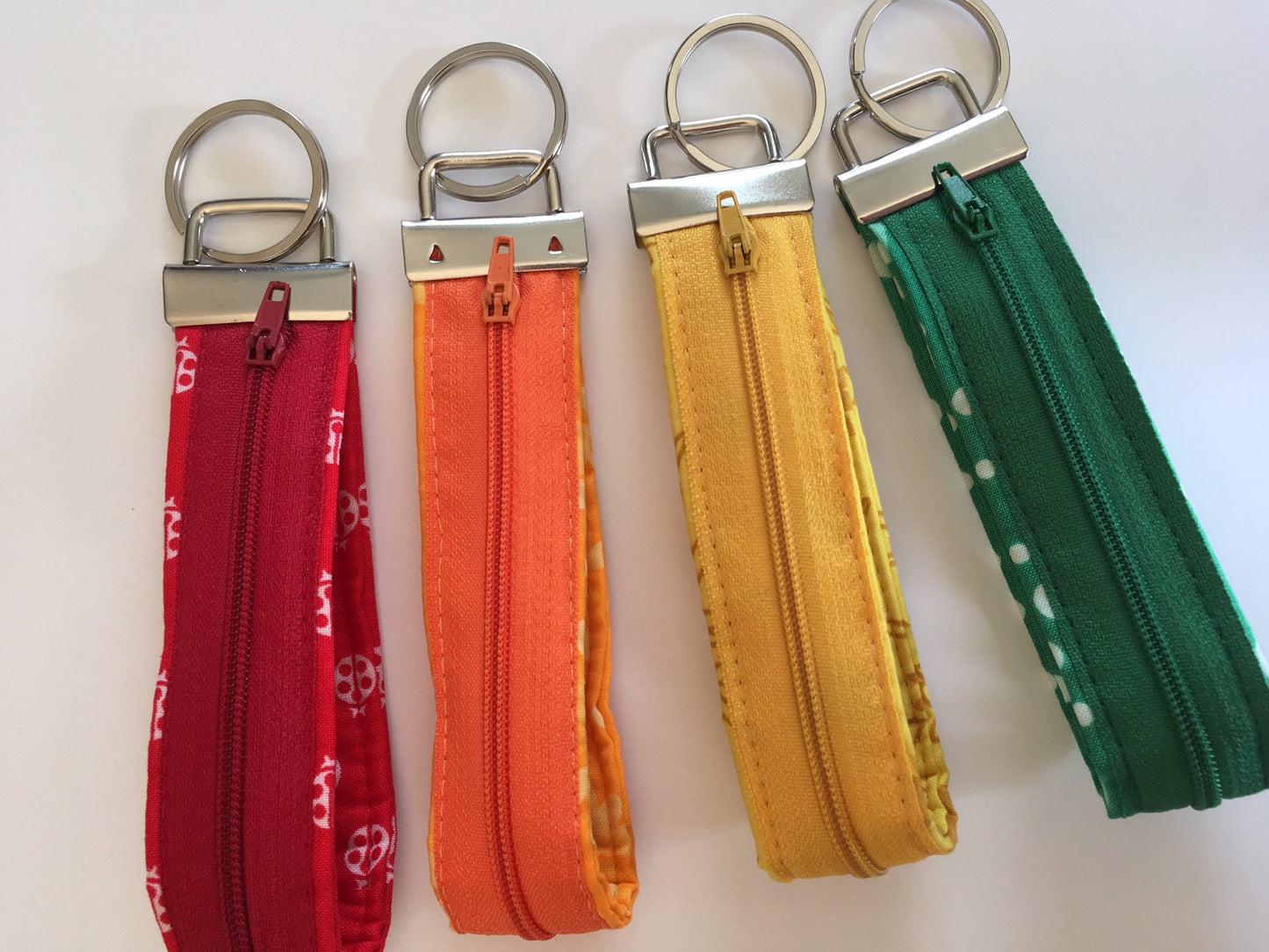 Zipper Key Fobs, Zipper Key Chains