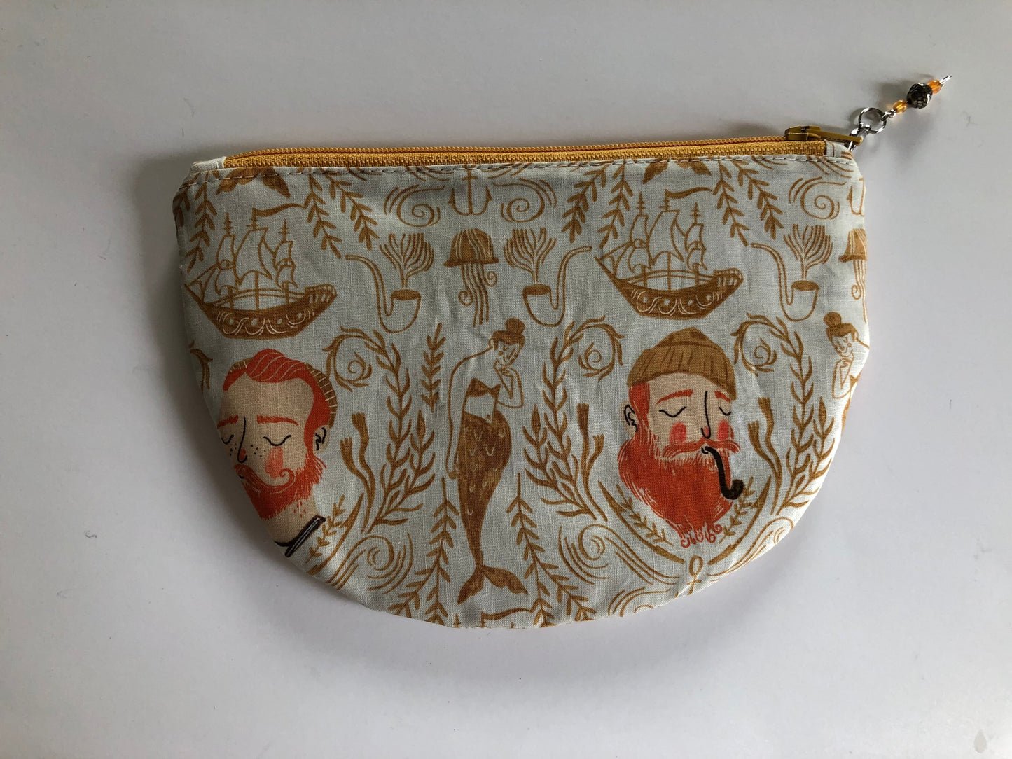 Ginger Sailor Rounded Zipper Pouch