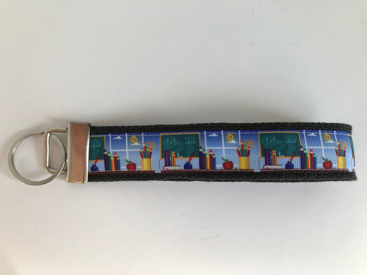 Teacher Key Chain, School Themed Key Fob