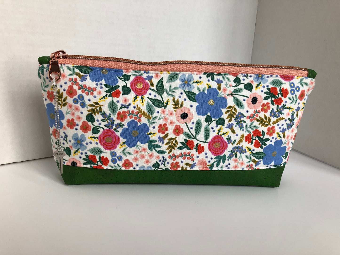 Rifle Paper Co Floral Essential Oil Pouch, Nail Polish Zipper Pouch, Waterproof Cosmetics Bag