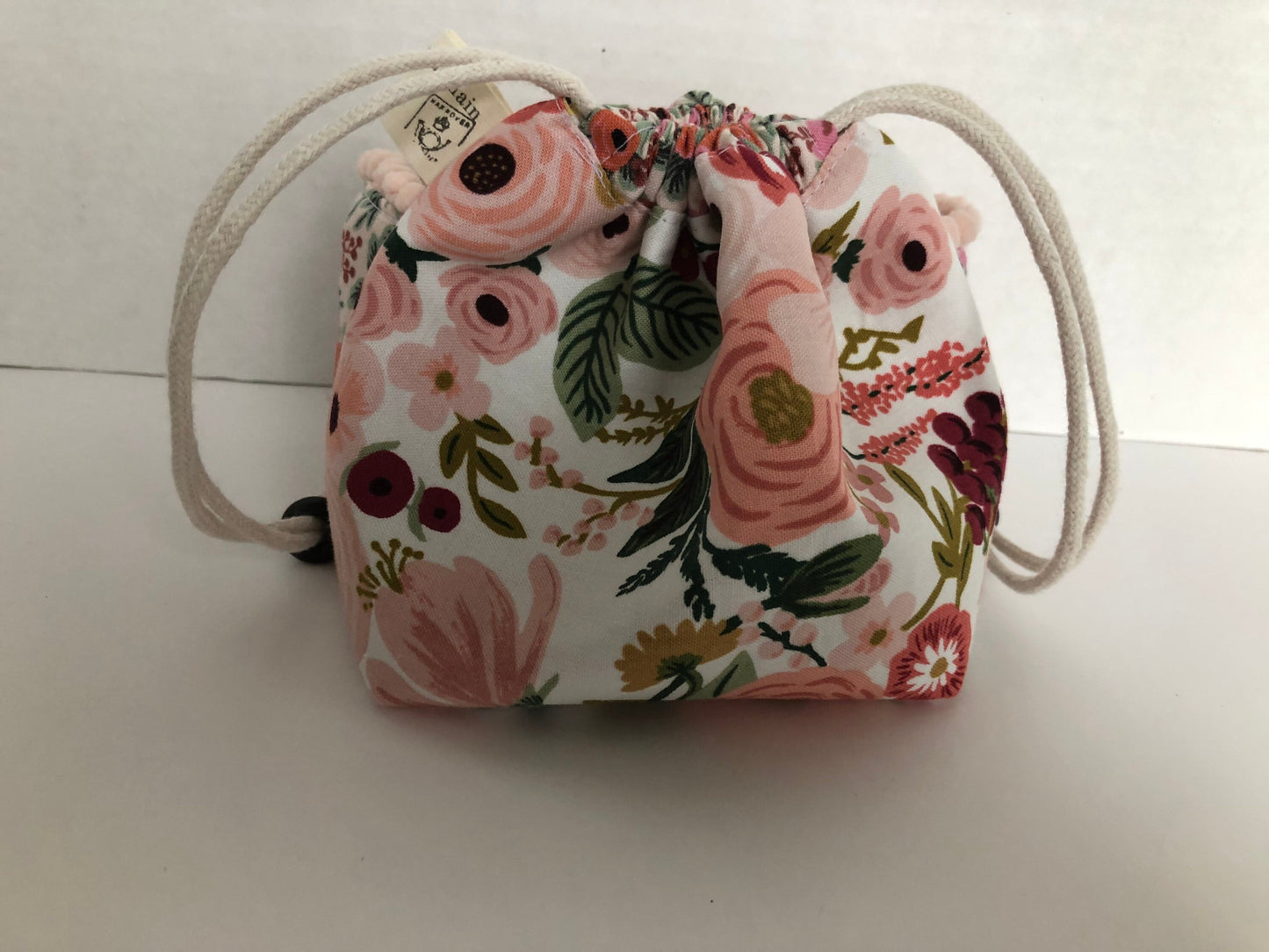Small Notions Bag, Drawstring Bag, Rifle Paper Co Florals