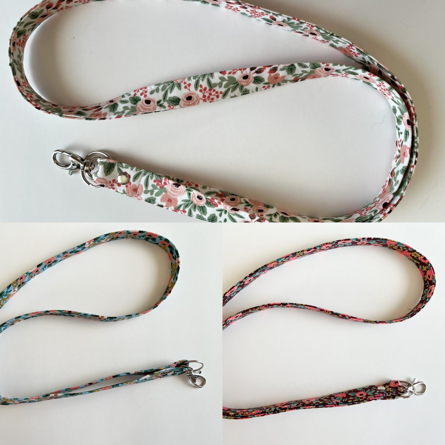 Floral Lanyard for ID Badge and Keys
