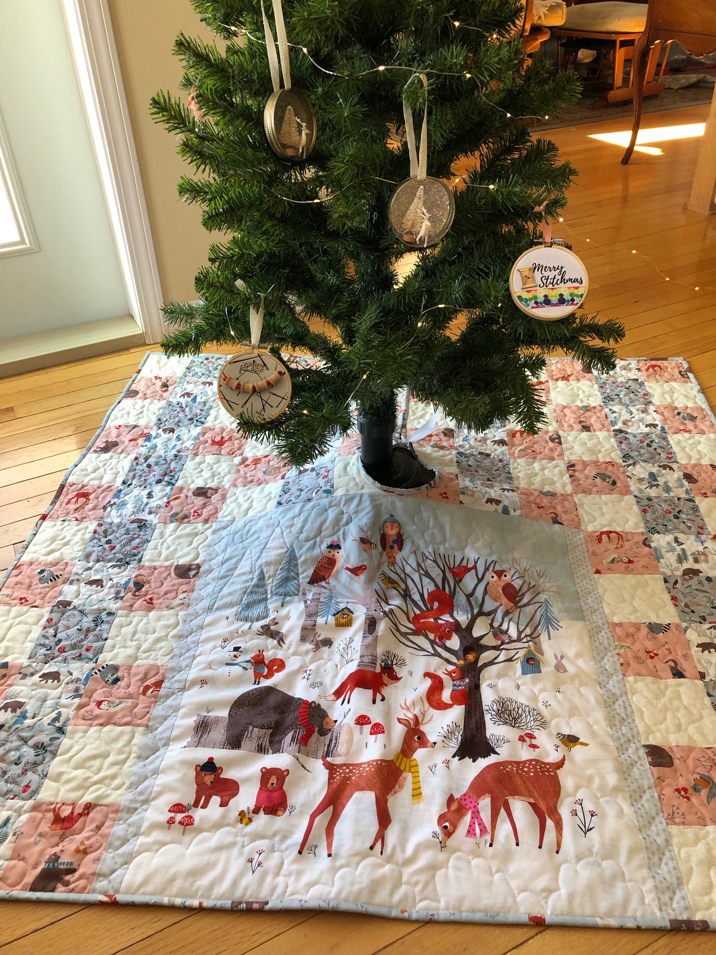 Woodland Cottagecore Christmas Tree Skirt