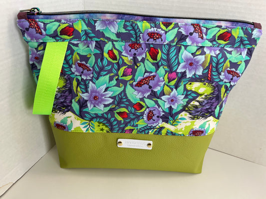 Unicorn Floral Knitting Project Bag