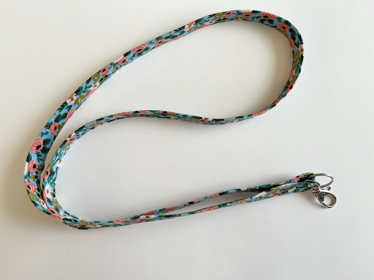 Floral Lanyard for ID Badge and Keys