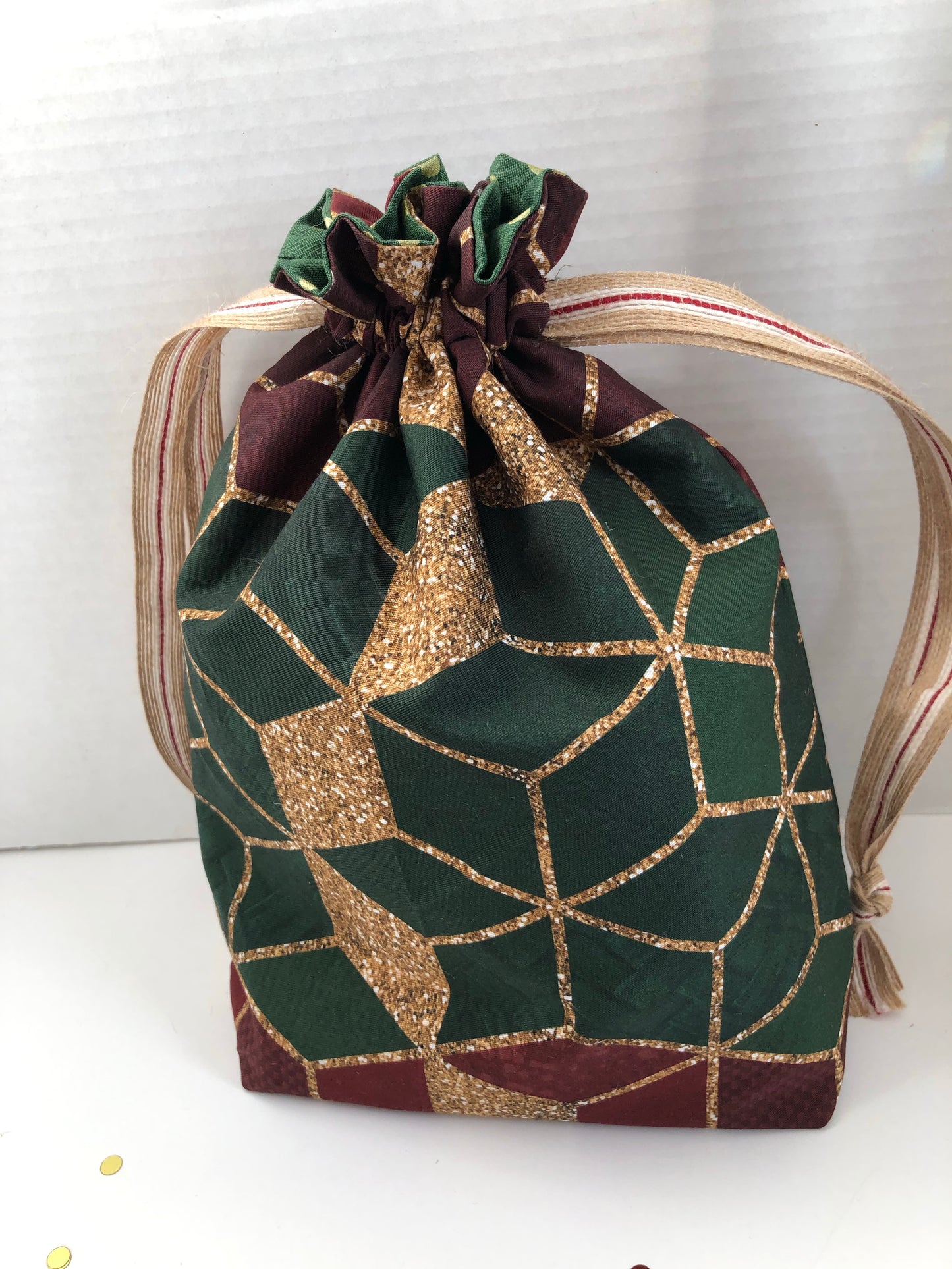 Holiday Geos Fabric Gift Bag