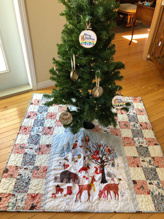 Woodland Cottagecore Christmas Tree Skirt