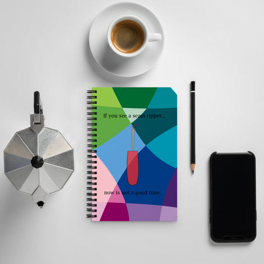 Seam Ripper Multi-Colour Spiral notebook
